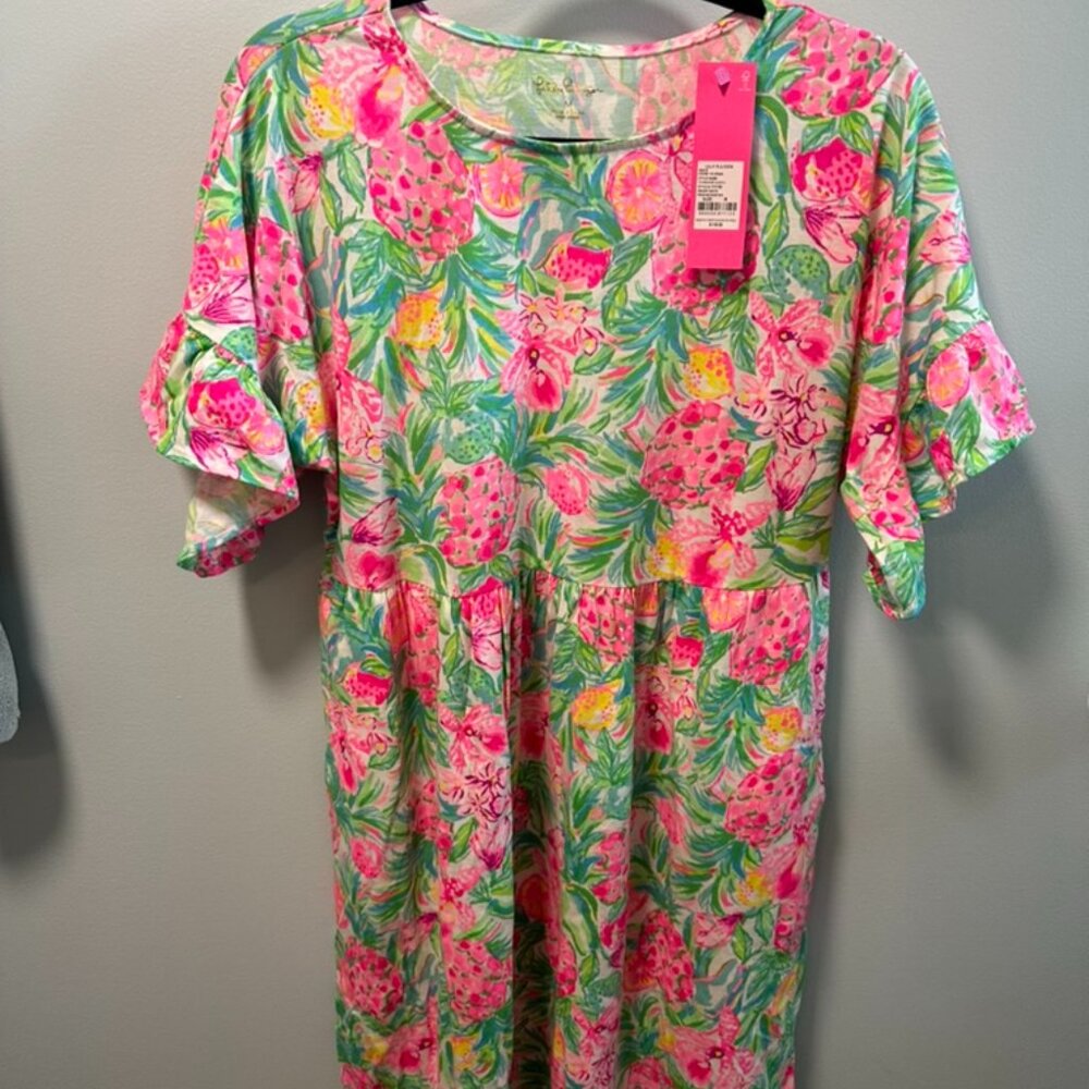 Lilly Pulitzer - Tiltson Swing Dress - 	Resort White Pear Necessities NWT